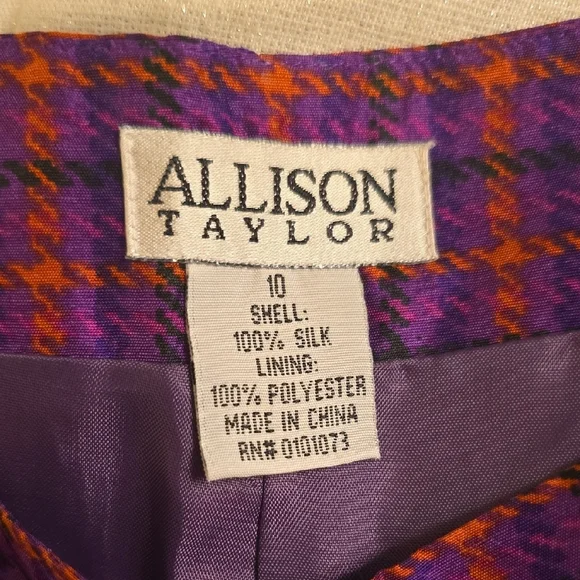 Silk Allison Taylor Women's Vibrant Plaid Capris